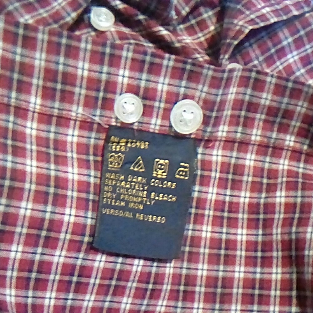 TOMMY HILFIGER Lion Crest Button Down Shirt LG - Picture 4 of 5
